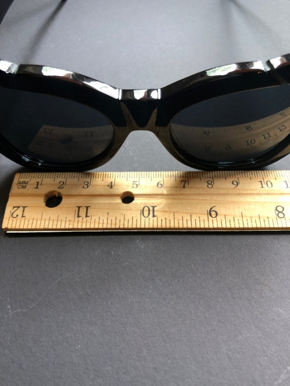 Spell & the Gypsy x pared Marilyn Thick Arm with Solid Grey Lens Sunglasses  NEW - Picture 8 of 12